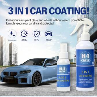 H4Cacle 3 In 1 Car Ceramic Nano Coating Liquid Coatin Nano Crystal Hydrophobic Layer Polishing Paint Coating Agent Polish Nanos Coatings