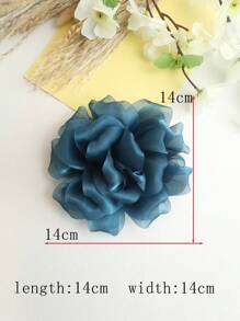 Neue mehrfarbige glänzende satinierte plissierte glitzernde gestreifte strukturierte handgerollte Blume Stoff DIY Kleidungszubehör, Hochzeitskleid Dekorationen