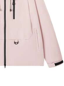 Jaqueta Feminina À Prova de Vento e Água com Capuz para Esportes, Caminhadas e Viagens na Primavera e Outono