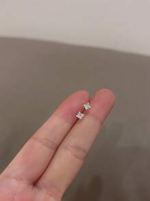 3/4/5pcs Minimalist Small Geometric Stud Earrings Set, Versatile For Daily Wear