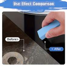 2pcs/1pc Magic Eraser, Stainless Steel Rust Remover, Stainless Steel Tap Descaling Eraser, Kitchen Cleaning Brush, Bathroom Mirror Wiping Eraser, Toilet Rust Eraser, Multipurpose Rubber Cleaner For Kitchen & Bathroom - Removes Limescale, Rust And Stains Without Cleaner