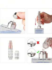 1 件 5ml 便携式可填充香水喷雾瓶 旅行装喷雾瓶 随机颜色 - 彩色 - 查看 5