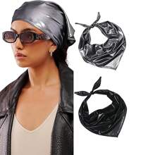 Hair Bandanas For Women Hair - Punk Head Wraps For Girls Hair Scarf Grunge Disco Head Cover Hair Accessories
