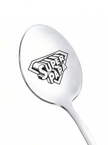 Edelstahl Löffel Bester Papa Papa Chef Familie Besteck Vatertags Geschenk coole Buchstaben robuster Eislöffel - Kaffee Liebhaber Geschenke - Lustige Geschenke für Cornflakes und Kaffeetassen Semesteranfang
