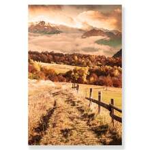 1pc Autumn Country Landscape Lake Tree Animal Deer Forest Canvas Prints And Posters Pumpkin Reed Painting Living Room Picture Decor Optional Frame - Multicolor - View 31