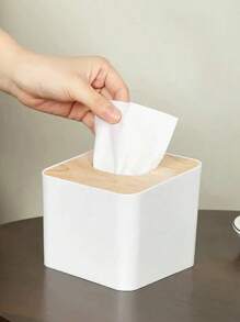 1 Stück Taschentuchbox im europäischen Stil, kreative Servietten-Ablage, Holz Aufbewahrungsbox, Haus Geschirr Box, Servietten Box, Wohnzimmer, Esszimmertisch, Inneneinrichtung und Lagerraum, Schlafzimmer Dekoration, Küchenutensilien, Reisen, Badezimmer Deko, Badezimmer Accessoires, Sommer