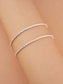 2pcs/Set Caterpillar Anklet Women Leg Chain Jewelry