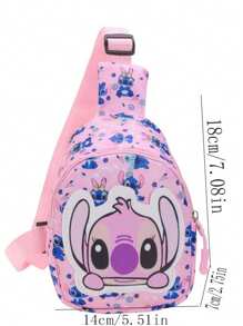 Sanrio 1pc Cartoon Casual Shoulder Bag, Small Backpack, Chest Bag, Lightweight & Cute Crossbody Bag - Suitable For Valentine's Day, Halloween, Thanksgiving And Birthday, Student Storage Bag, Backpack