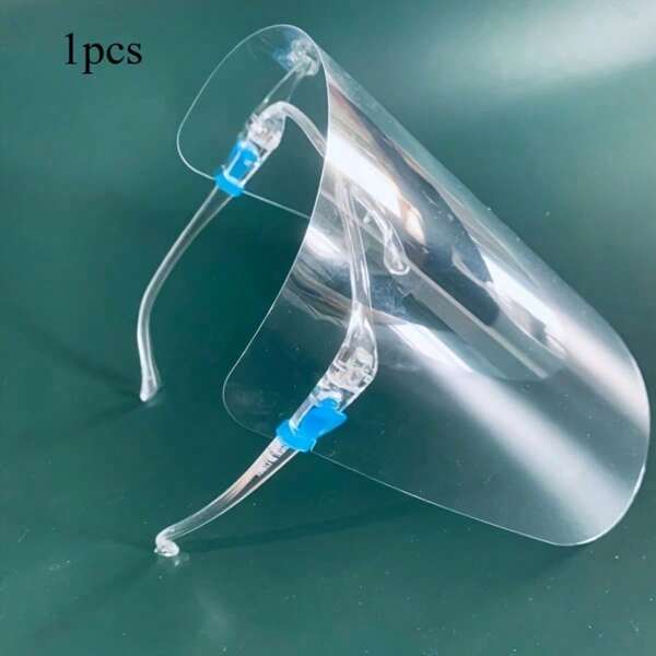 مجموعة واقي وجه طهي شفاف مقاوم للرذاذ، إطار + حارس (مجموعة)، تنكر إبداعي شخصي، يمكن استخدامه لتنكر المناسبات، أدوات المطبخ، الرياضات الخارجية، أو كهدية للعائلة والأقارب