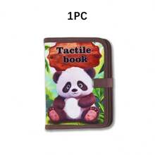 Libro de tela interactivo para bebés, libro de tacto y fieltro de animales de peluche realistas, libro educativo de aprendizaje temprano resistente a los desgarros