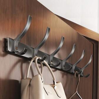 1pc Over The Door Coat Storage Racks With Hooks, Hanging Metal Over The Door Coat Storage Hooks For Hats, Keys, Home Space Saving Storage Storage Hooks For Entrances, Bathrooms, Bedrooms, Homes, Dorms