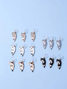 1pc Cute Cat Resin Anti-Dust Plug Decoration For IPhone, Android, USB-C Ports