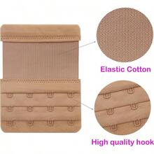 4 Hook Bra Extenders, Soft Stretchy Comfortable Strap Extender - Skin Color - View 2