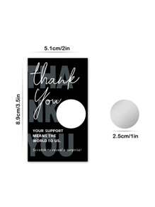 50 Pcs Scratch - Off Voucher Cards | Blank Thank - You Gift Certificates Perfect For Small Businesses, Restaurants, Spas & Beauty Salons Ideal For Birthday, Holiday & Wedding Gift Games, Celebration Events, School Supplies, Back To School