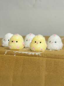 1/2/6pcs Mini Chick, Decoration Or Gift For Good Friends, Slow Rebound To Relieve Stress, Bouncy Chick Squeeze Music (Keychain Color Random), Give To Girlfriends, Girlfriend Pendant, Cute Chick Keychain, Perfect Choice For Valentine's Day,Mother's Day,Gift For My Mother
