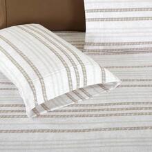 Elegant Comfort, Softest, Coziest 6-Piece Sheet Sets! 1500 Hotel Quality Luxurious Wrinkle Resistant Damask Stripe Bed Sheet Set, Black - Bedding 2025 - 崔西.萊寧 - 查看 7