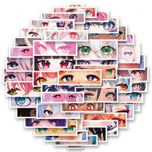 50PCS 2D EyesStickers Vinyl Aesthetics Stickers Scrapbooking, Diary, Bumper, Skateboard, Water Bottle, Cartoon, Hard Hat, Car Stickers And Decals, School Supplies,Back To School