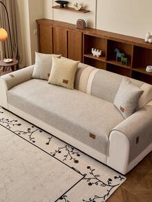 1 husă de canapea boemă de lux, stil clasic, in artificial din poliester avansat, respirabilă, antiderapantă, potrivită pentru animale de companie, lavabilă la mașină sau manual, cu pernă în T și ornamente Tiebu, pentru fotoliu, canapea extensibilă, canapea cu 3 locuri, canapea cu 4 locuri, canapea modulară