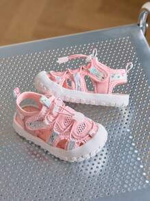 1 par de sandalias deportivas de verano para niños, diseño de moda liviano y transpirable, antideslizante para niños y niñas