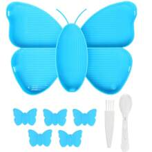 4 colores 6 bandejas de clasificación con rejilla en forma de mariposa y tope, plato apilable para almacenar cuentas de pintura de diamantes, accesorios y herramientas de pintura de diamantes DIY, el mejor regalo para amantes de la pintura de diamantes