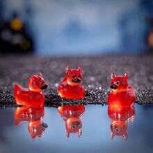 6/10/20pcs Halloween Devil Duck Mini Landscape Moss Decor DIY Accessories, Resin Crafts, Ducks, Rubber Ducks, Duck Figurines, Mini Ducks, Small Resin Animals - Multicolor - View 5