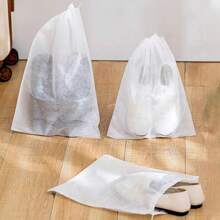 10pcs/50PCS Shoes Storage Bag Closet Organizer Non-Woven Travel Portable Bag Waterproof Pocket Clothing Classified Hanging Bags,Avoid Yellowing Your Shoes.
