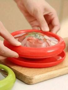 Set di contenitori per la conservazione di frutta e verdura trasparenti, include coperchio per avocado, contenitori per freezer per cipolle, scatole sigillate, contenitori per alimenti, salvaverdure lavabili e riutilizzabili, accessori da cucina (colore e stile a caso)