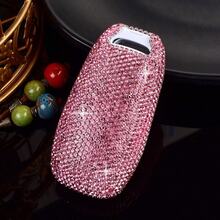 For Key Fob Cover Full Protection For For Fusion, For Mustang, F150, Edge, For Explorer, For Lincoln MKZ, MKC, MKX Smart Remote Keys - 粉紅色+R繩 - 查看 4