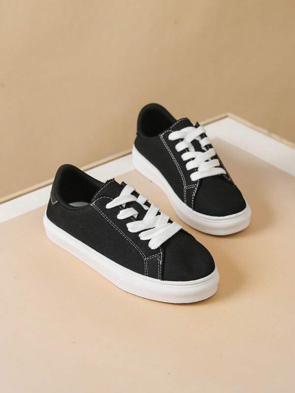 Women's New Fashion Soft Comfortable Classic Outdoor Versatile Round Toe Lace-Up One-Push Casual Flat Sneakers