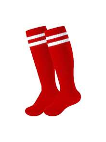 1 par knästrumpor för barn/ungdom, fotboll/baseboll/softboll, unisex knästrumpor, lämpliga för pojkar och flickor från 2–12 år - Multifärgad - Visa 9