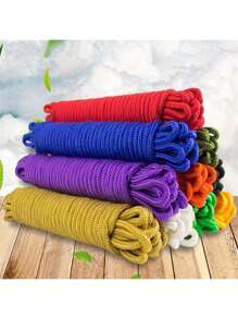 10/50/100m Multi-Color 6mm Thick Macrame Rope, Handmade DIY Bracelet Jewelry Making Beading Cord