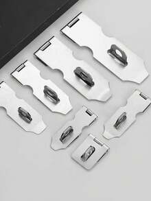 1 件/5 件不锈钢折叠行李锁夹，加强型防盗锁扣