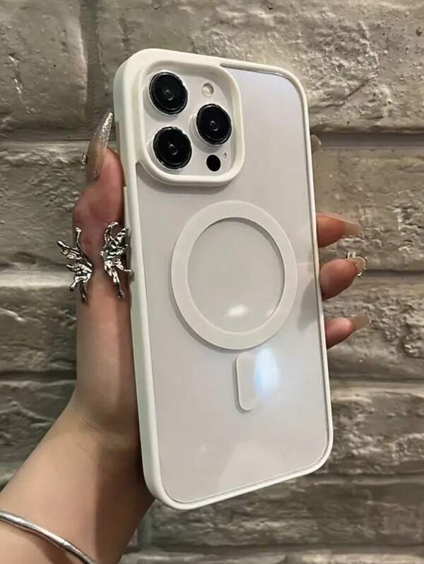 1pc Fashion Transparent Full Body Phone Protective Case, Compatible With IPhone 16/16Pro/16plus/16Promax/15/14/13/12/11 Series, MagSafe Compatible, Full Body Shockproof Case, Suitable As Christmas, Birthday, New Year, Winter, Family, Friend, Girlfriend, Boyfriend, Kids, Spring, Holiday Gift