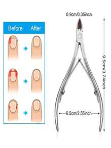 2 pezzi Limetta per unghie in acciaio inossidabile, Tagliunghie - Strumenti per manicure durevoli, adatti per unghie delle mani e dei piedi sane, inodore