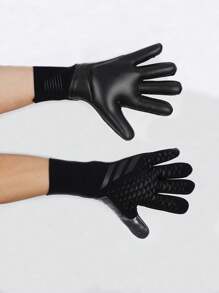 1 Pair Football Goalkeeper Gloves, Anti-Slip Breathable Soft Training Gloves With Finger Protection