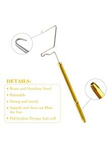GOTURE Fishing 1pc Fly Tying Tool Stainless Steel Finisher Knotter Fly Tying Flies Lure Making Accessory