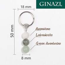 Natural Crystals Keychain New Beginnings, Small Healing Stones Keychain Anxiety Relief. Healing Crystals