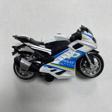 1 pièce Moto de jeu de simulation sonore et lumineuse à inertie pour bébé, modèle de voiture à effet sonore et lumineux, jouet pour enfant de 3 ans, cadeau, retour à l'école