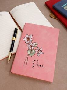 LICVIC 100张200页 - 定制生日花卉日记本，个性化姓名笔记本，女士定制日记本，可定制学生笔记本，工作笔记本，生日礼物，情人节礼物，母亲节礼物，周年纪念礼物，学生，朋友，情侣，男孩，教师，上班族，商务，办公室，客厅 - 風格A - 查看 5