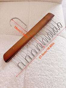 Appendiabiti in legno appeso, appendiabiti per uso domestico multifunzionale per camicie, biancheria intima, cravatte, cinture, organizzatore per armadi con design a onda