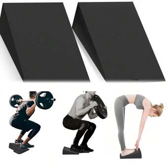 1 Paio Cuneo Regolabile Per Squat Profondo/Rampa Per Stiramento Polpacci - Adatto Per Yoga, Sollevamento Pesi E Allenamento Per Il Recupero Delle Gambe - Migliora La Forza E L Equilibrio Delle Gambe