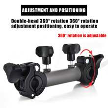 2pcs Multi-Function Fishing Chair Bracket - Includes Round Tube - Can Be Used As Umbrella Holder, Rod Support Rack, Bait Plate Holder, Camper Umbrella Rack Etc. Fishing Umbrella Bracket Clamp, Camper Umbrella Rack Connector