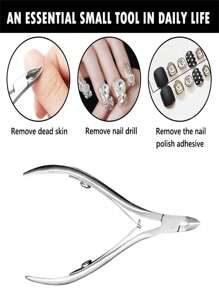 2 pezzi Limetta per unghie in acciaio inossidabile, Tagliunghie - Strumenti per manicure durevoli, adatti per unghie delle mani e dei piedi sane, inodore
