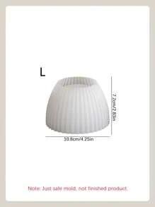 1 Stück S/L gestreifte Kerzenhalter Silikonform, DIY einfache Aufbewahrungsgläser, Blumentopf, Zement, Gips, Formen für Heimdekoration, Ornamente, Epoxidharz Handwerkskunst Gussformen