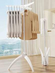 1pc Folding Clothes Drying Rack, Small Freestanding Collapsible Indoor/Balcony Laundry Hanging Rack