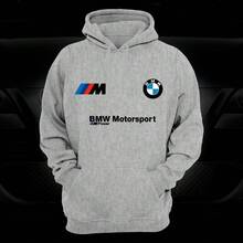 BMW SPORT Cotton Sweatshirt New Warm Comfortable IMMEDIATE SHIPPING - Grey - View 1