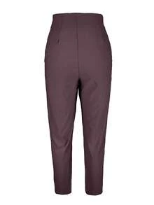 Women's Solid Color Slim Fit Casual Work Pants - Purple - View 4