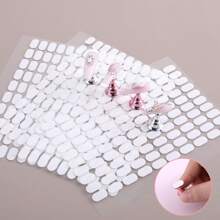 200 pièces Porte-ongles pour nail art, adhésif double face transparent sans trace, colle cristal, matériel d'outil pour ongles, colle doudou, argile, outils pour nail art, fournitures pour ongles, outils pour ongles, outils pour nail art, rentrée scolaire, ongles, outils pour ongles à clipser