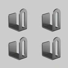 2 pezzi Ganci da parete in acciaio inossidabile - Facili da installare, multifunzionali per l'immagazzinamento, adatti per cucina, camera da letto, bagno - Rastrelliera pratica e moderna, ganci di utilità