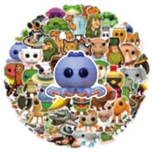 55 piezas de pegatinas de dibujos animados de Shan Hai Jing Tung Tung Tung Sahur, pegatinas decorativas para manualidades y scrapbooking para niños